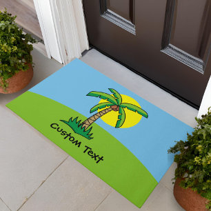 Paillasson Palm Tree Dessin de porte