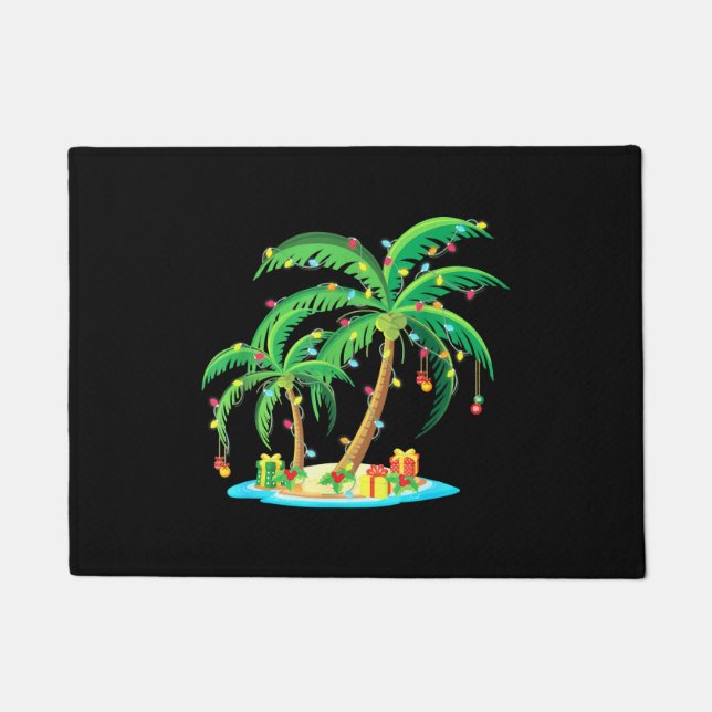 Paillasson Palmier de Noël Cocotier de Noël Tropical (Devant)