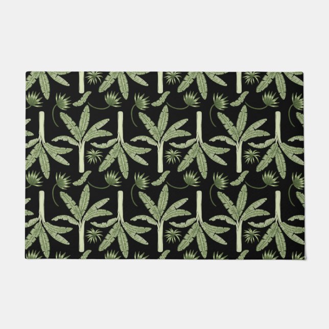 Paillasson palmiers tropicaux sans couture motif (Devant)