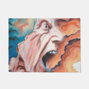 Paillasson Panic Waves peinture à l'huile