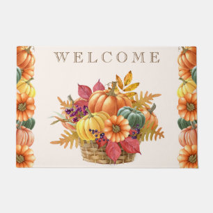 Paillasson Panier de Citrouille de Thanksgiving