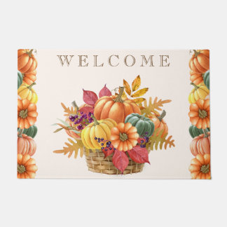 Paillasson Panier de Citrouille de Thanksgiving