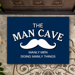 Paillasson Panneau customisé Blue Funny Man Cave