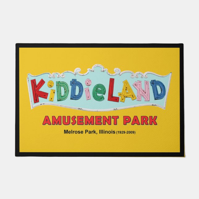 Paillasson Panneau texte Kiddieland Melrose Park, IL (Devant)