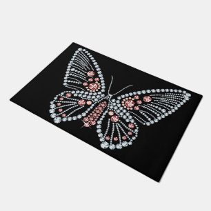 Paillasson Papillon en strass bijoux de printemps