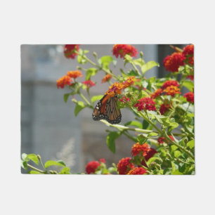 Paillasson Papillon monarque sur le papillon rouge Bush