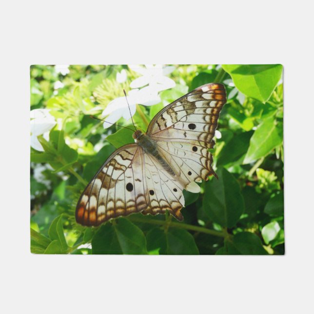 Paillasson Papillon sur Jasmine Tropical Nature Photographie (Devant)