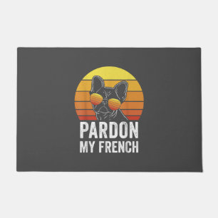 Paillasson Pardon Mon Amoureux des chiens Français Cadeau Fre