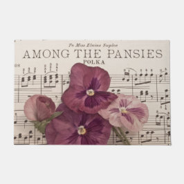 Paillasson Parmi Les Pansies 