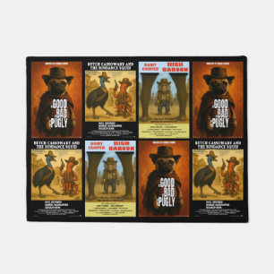 Paillasson Parodie d'affiche de film western