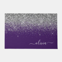 Parties scintillant d'argent violet Girl Nom du mo