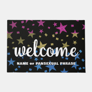 Paillasson Parties scintillant Gay pride Pansexual Étoiles No