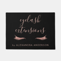 Parties scintillant or rose et extension Eyelash
