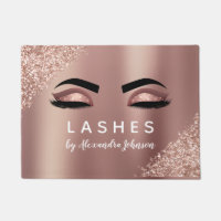 Parties scintillant or rose et extension Eyelash