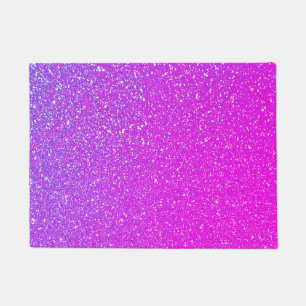 Paillasson Parties scintillant violette rose étincelante Omb