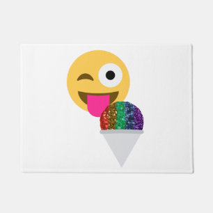 Paillasson parties scintillant wink emoji porte mat