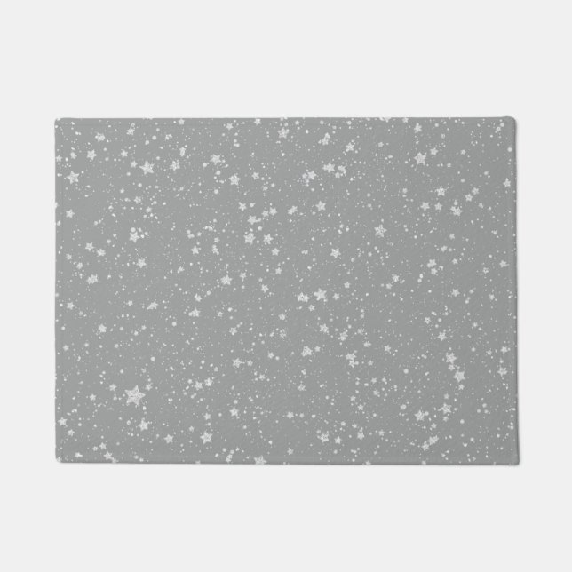 Paillasson Parties scintillantes Stars4 - Argent (Devant)