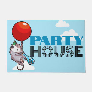 Paillasson PARTY HOUSE Funny Possum Balloon flottant Opossum