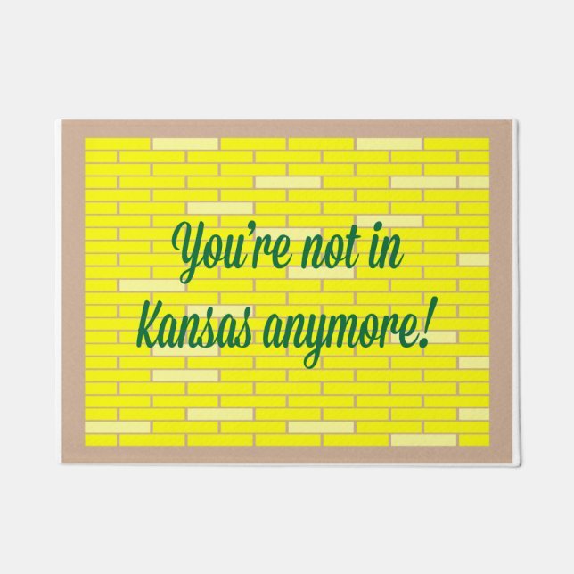 Paillasson Pas dans du Kansas la natte plus (Devant)
