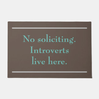 Paillasson Pas de porte-monnaie pour les introvertis
