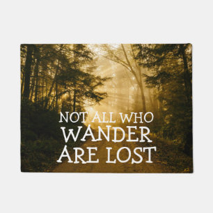 Paillasson Pas tous ce que Wander sont nature rustique perdue