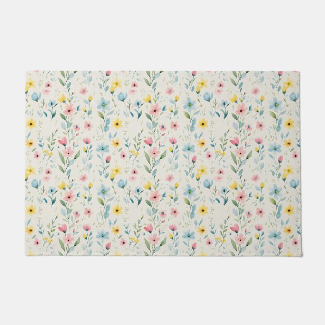 Paillasson pastel garercolor florr (Devant)