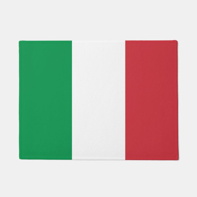 Paillasson Patriotique italien de drapeau de l'Italie (Devant)