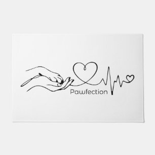 Paillasson Pawfection One-Line Art – Amoureux des chiens mini