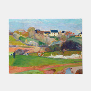 Paillasson Paysage au Pouldu peinture de Paul Gauguin
