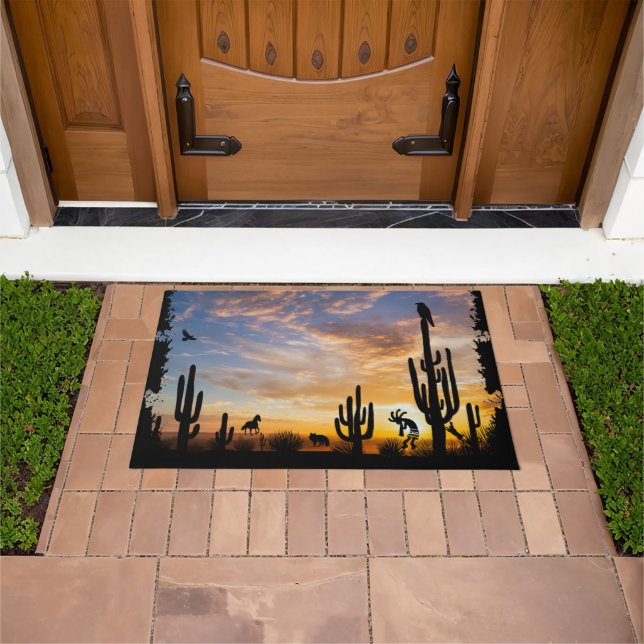 Paillasson Paysage désertique Sud-ouest Kokopelli Doormat (De plein air)