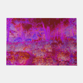 Paillasson Paysage impressionniste Trippy Red et Magenta