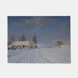Paillasson Paysage neigeux en hiver (par H.A. Brendekilde)