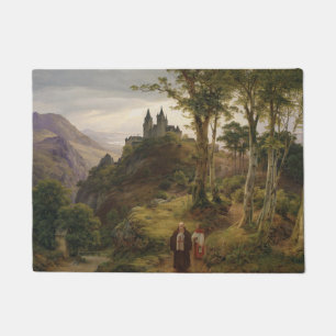 Paillasson Paysage romantique allemand avec complexe de monas