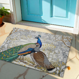 Paillasson Peacock & Grouse Art Nuovo Winter / Gold Floral