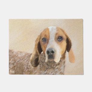 Paillasson Peinture américaine anglaise sur pilon - Chien Art