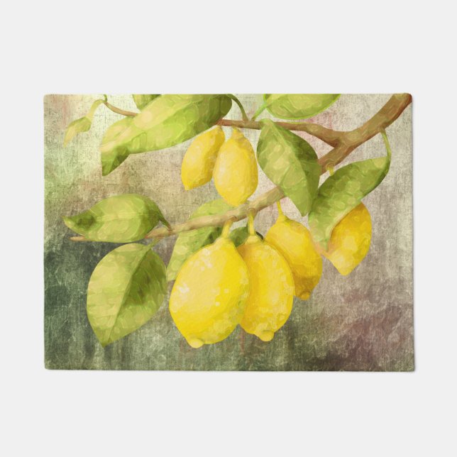Paillasson Peinture de citrons (Devant)