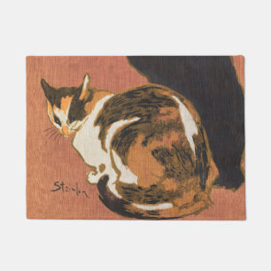 Paillasson Peinture de deux chats vintages Steinlen