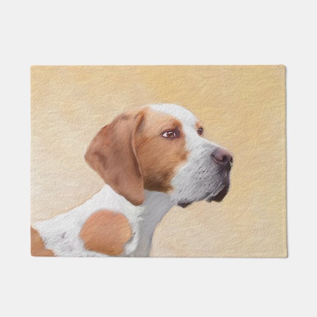 Paillasson Peinture de pointeur - jolie art original de chien (Devant)
