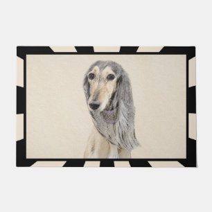 Paillasson Peinture de Saluki (Faune) - Cute Original Chien A