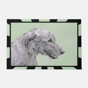 Paillasson Peinture de Wolfhound irlandais - Joli art origina
