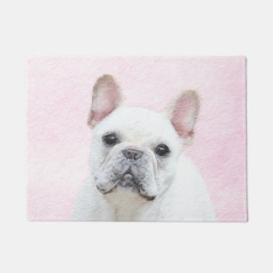 Paillasson Peinture française de Bulldog (Crème/Blanc) - Art 