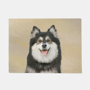 Paillasson Peinture Lapphund Finlandaise - Joli art original 