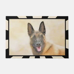 Paillasson Peinture Malinoise belge - Cute Original Chien Art