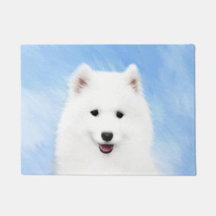 Paillasson Peinture Samoyed Puppy - Jolie Art Original Chien