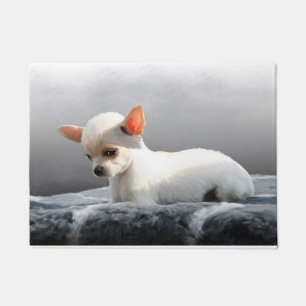 Paillasson Peinture se reposante d'art de portrait de chien