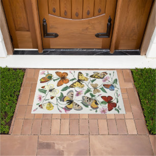 Paillasson Peinture vintage de papillon et de papillon