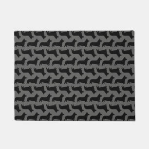 Paillasson Pembroke Welsh Corgi Chien Silhouettes Motif