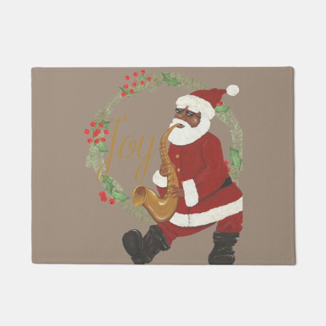 Paillasson Père Noël afro-américain (Devant)