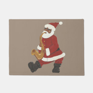 Paillasson Père Noël afro-américain