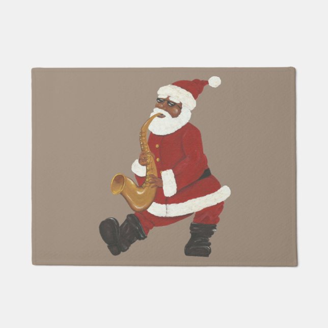Paillasson Père Noël afro-américain (Devant)